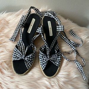 Tommy Hilfiger plaid Wrap Wedges